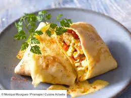 Crêpe indienne au curry
